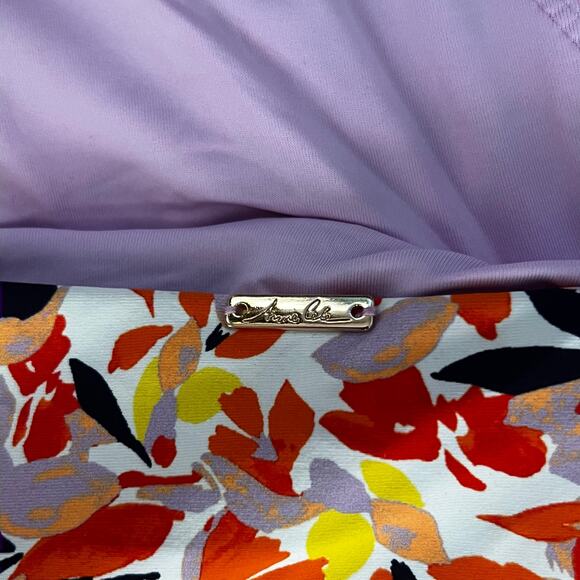 Anne Cole Swim Dress One Piece Skirted Swimsuit Women’s 16 Multicolor Resort - Picture 8 of 8